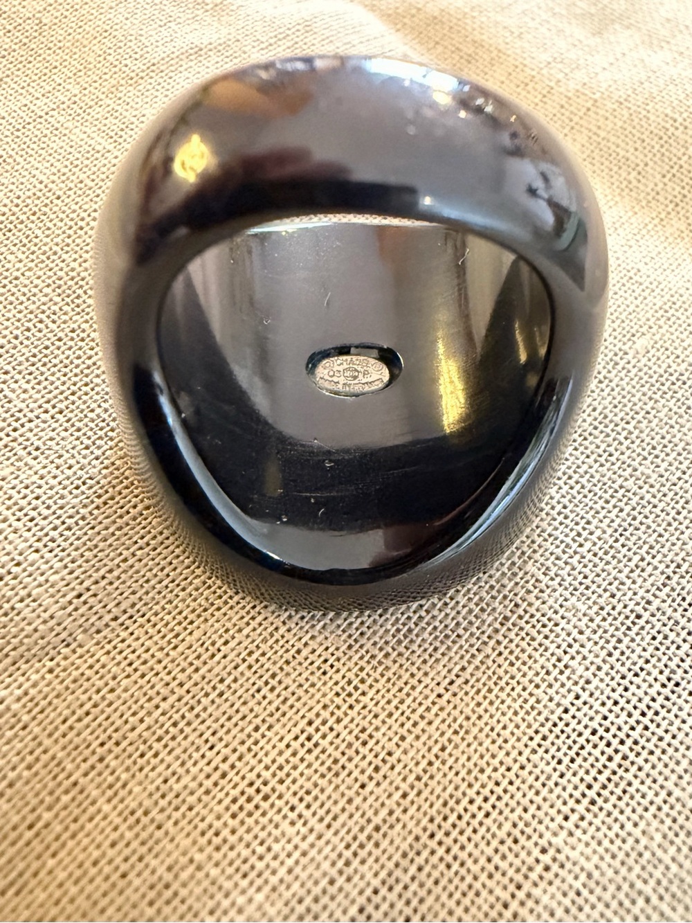 Authentic Chanel, Rare Lagerfeld Era Spring 2003 Coco Profile Ring - Picture 9 of 9